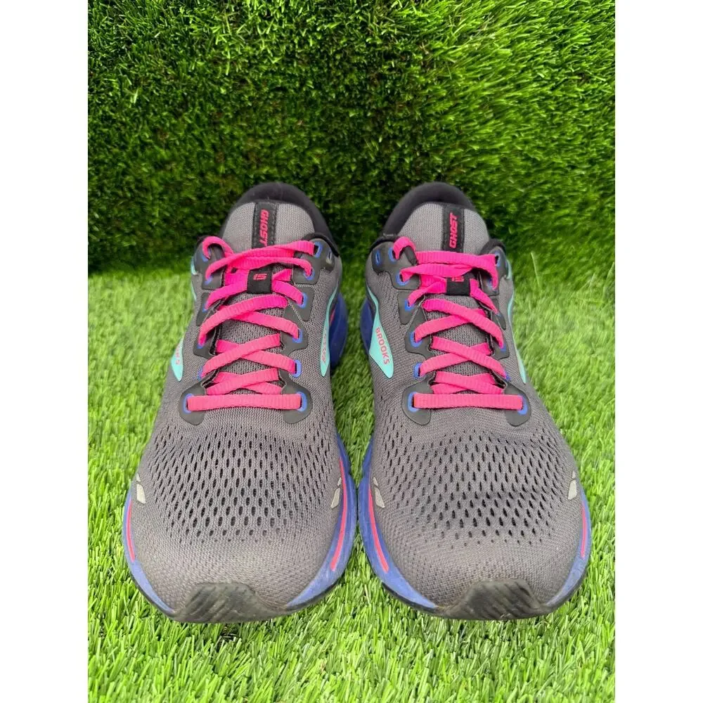 Brooks Ghost 15 1203801B079 Athletic Sneakers Women's 9B Black Mesh Road Running